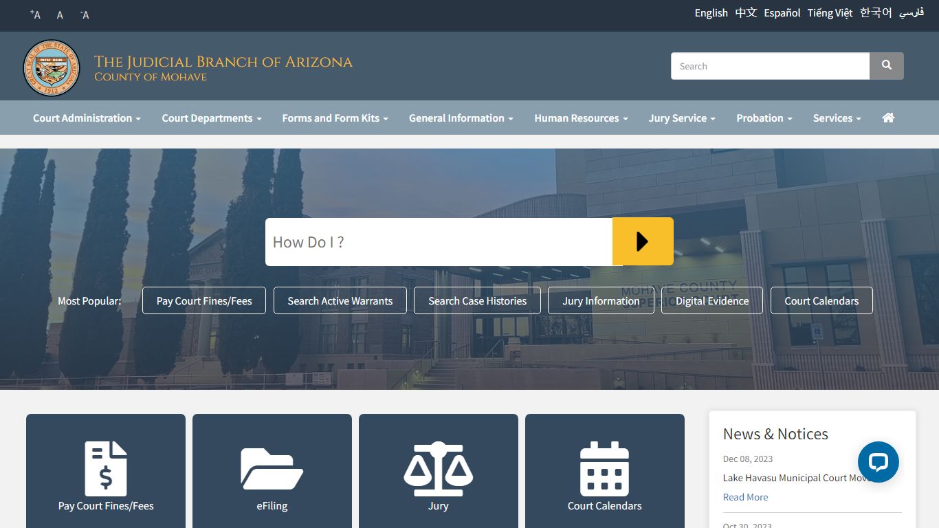 Home | The Judicial Branch of Arizona - Mohave County